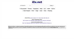 Desktop Screenshot of i0x.net